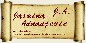 Jasmina Adnađević vizit kartica